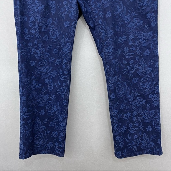 Talbots Blue Floral Heritage Denim Jeans - Picture 5 of 14